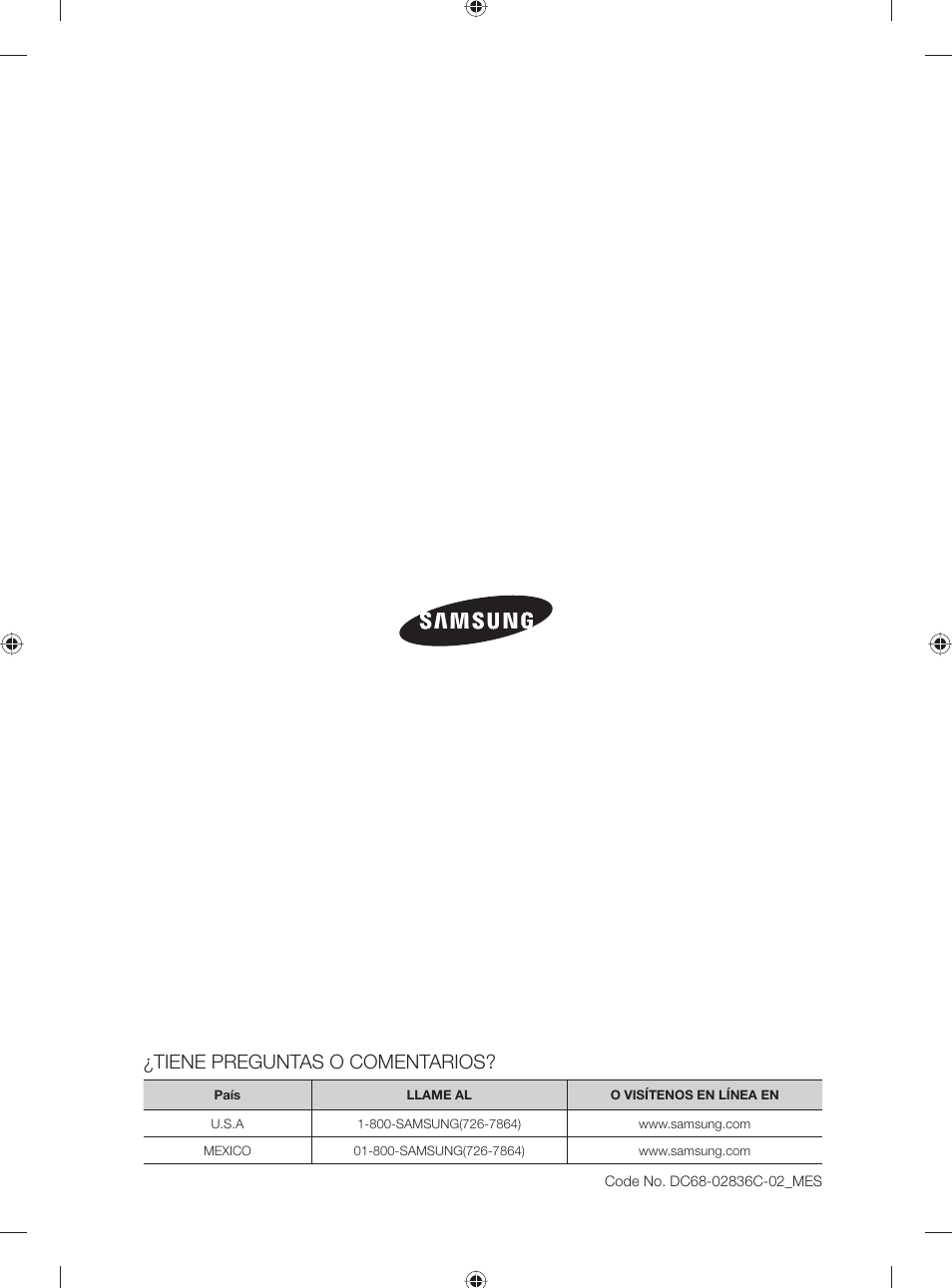 Tiene preguntas o comentarios | Samsung DV501AGW-XAA User Manual | Page 88 / 88