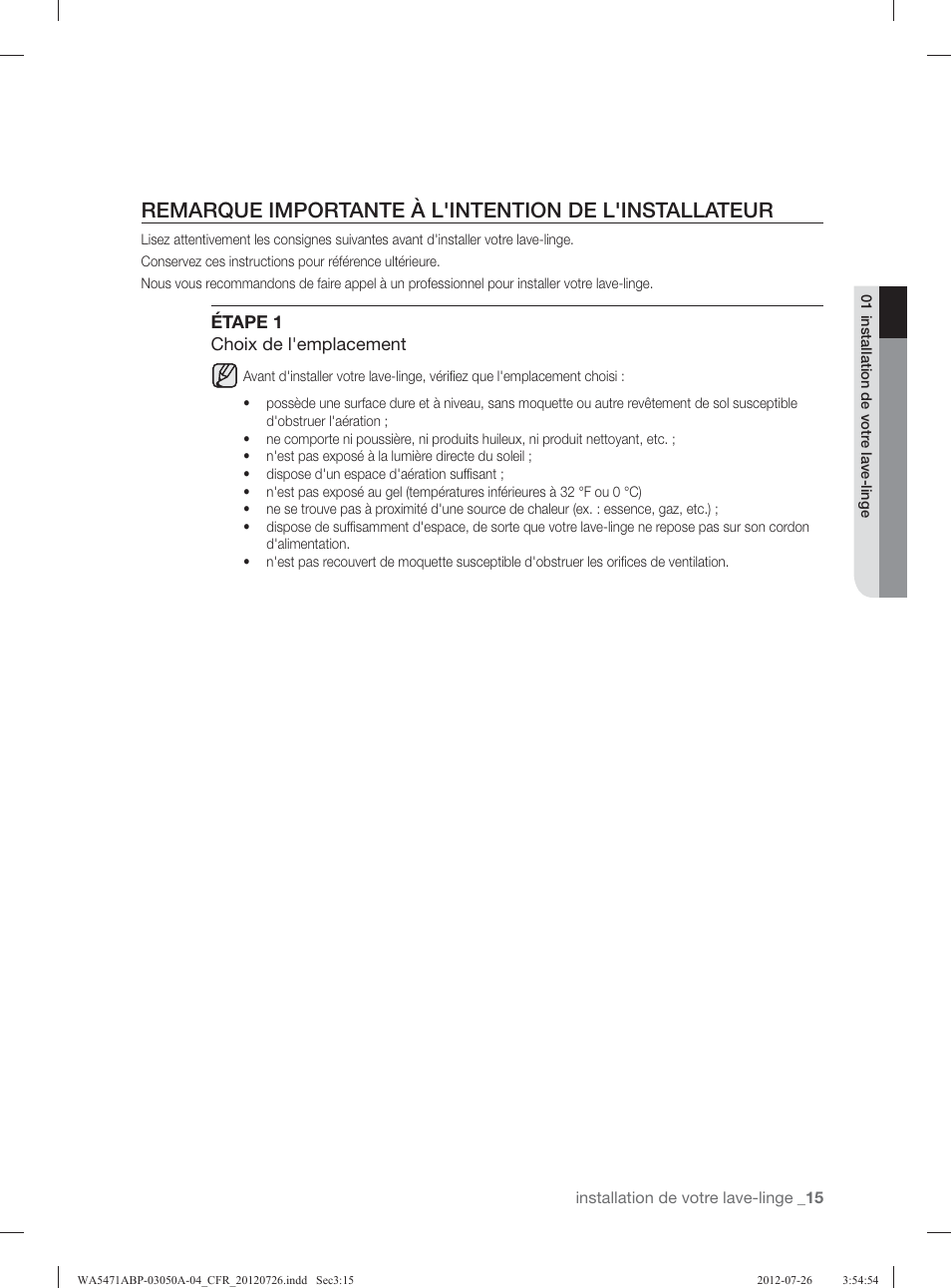 Samsung WA5471ABW-XAA User Manual | Page 103 / 132