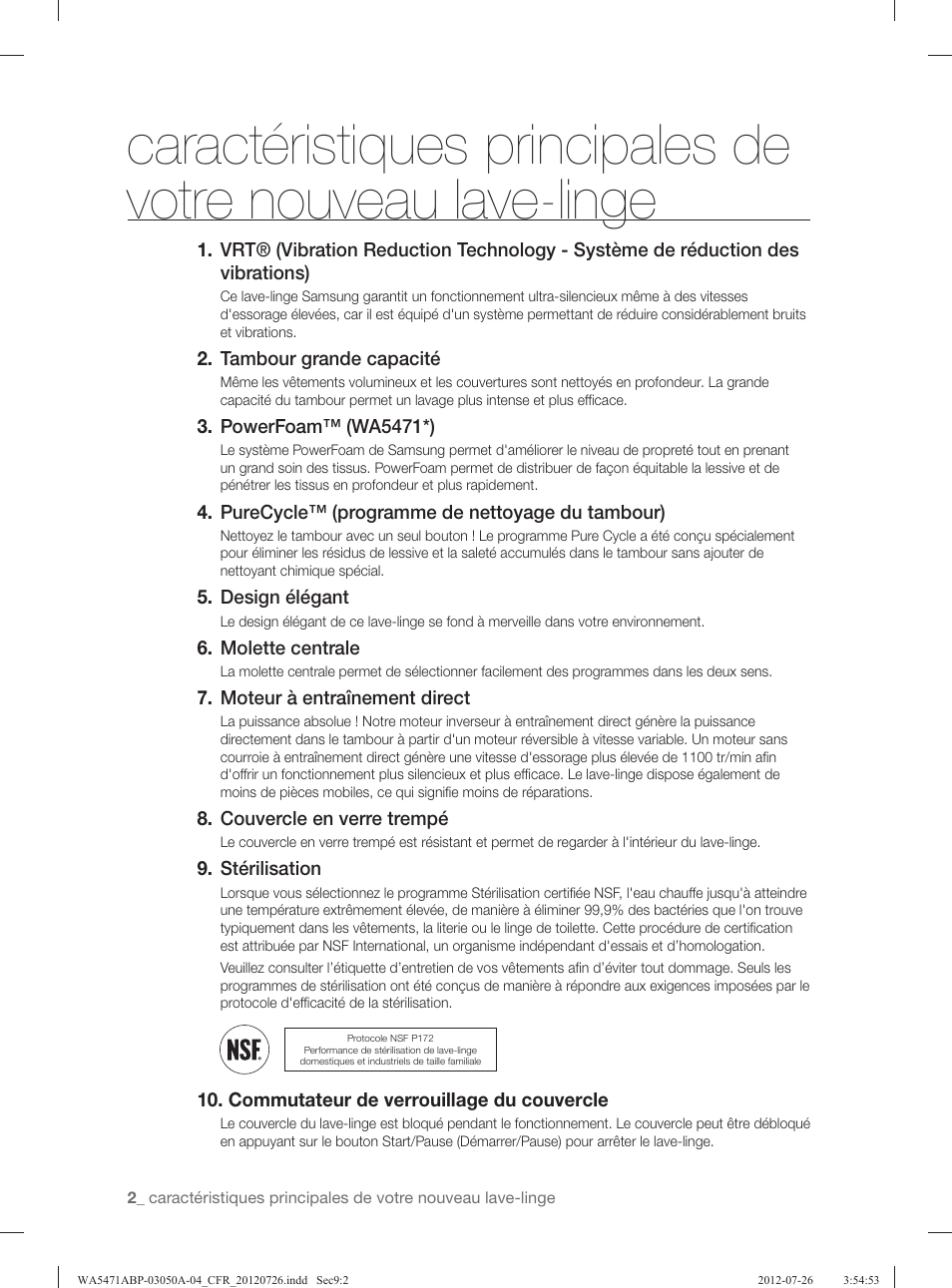 Samsung WA5471ABW-XAA User Manual | Page 90 / 132