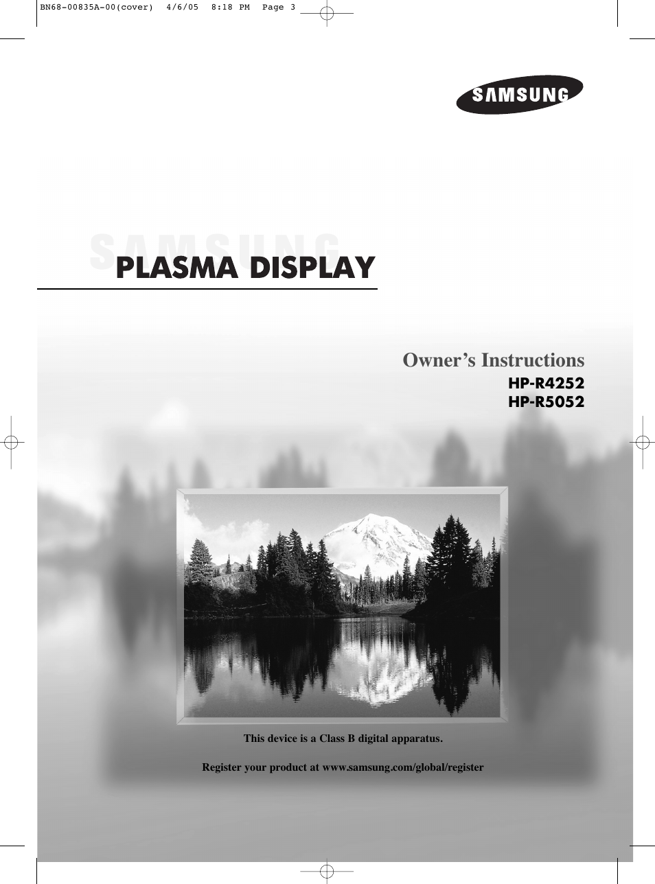 Samsung HPR5052X-XAP User Manual | 146 pages
