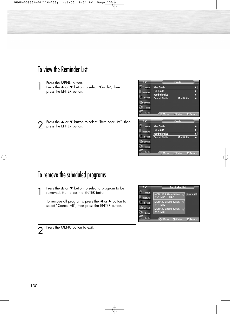 Using the cablecard | Samsung HPR5052X-XAP User Manual | Page 130 / 146