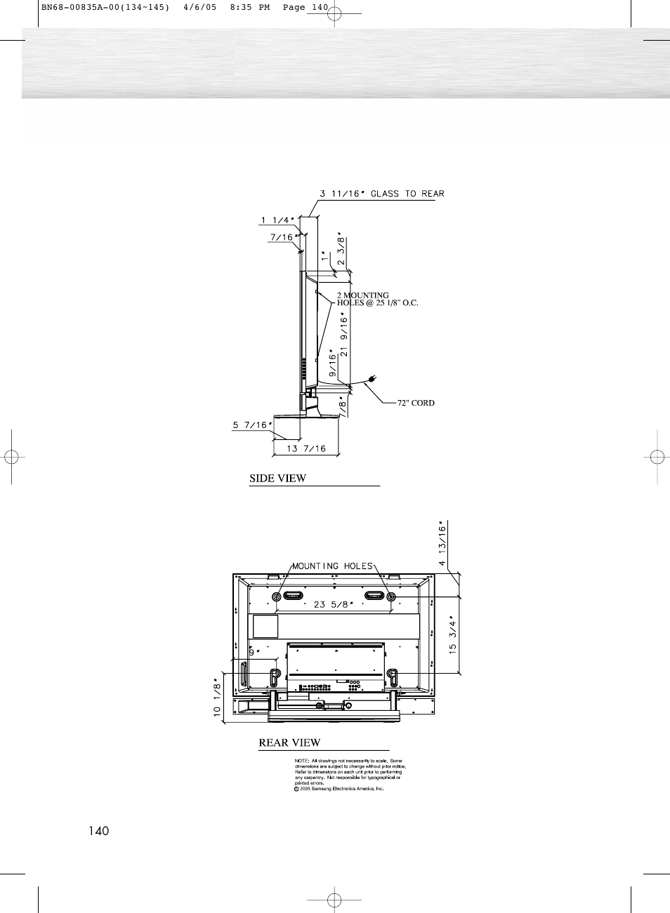 Samsung HPR5052X-XAP User Manual | Page 140 / 146