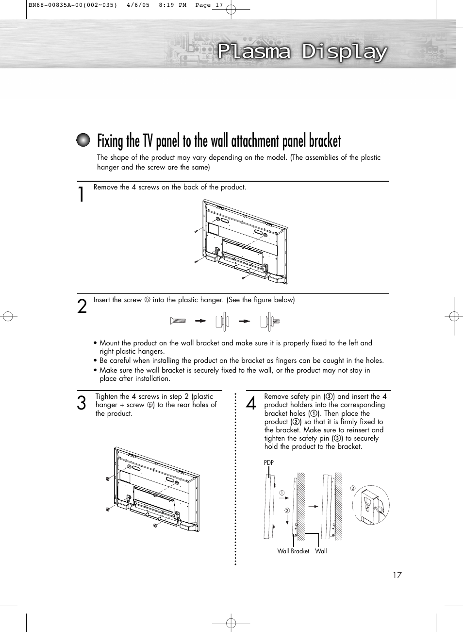 Samsung HPR5052X-XAP User Manual | Page 17 / 146