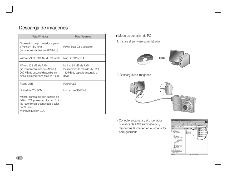 Descarga de imágenes | Samsung EC-S860ZPBA-US User Manual | Page 59 / 114