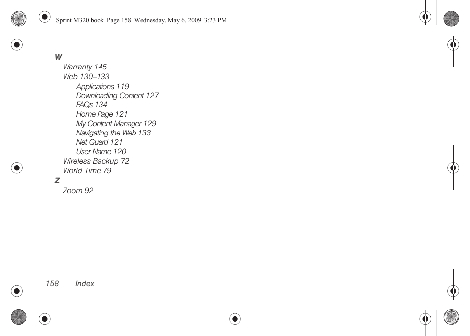 Samsung SPH-M320ZSASPR User Manual | Page 172 / 172