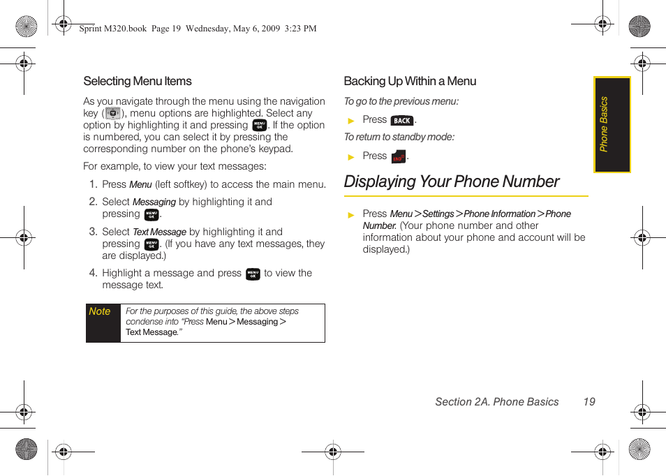 Displaying your phone number | Samsung SPH-M320ZSASPR User Manual | Page 33 / 172