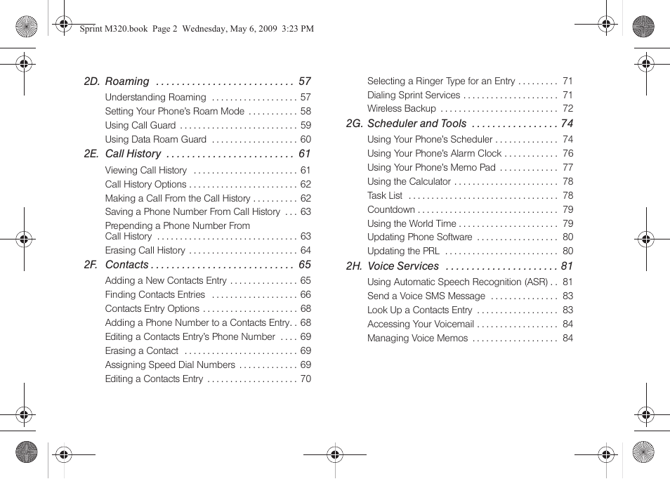 Samsung SPH-M320ZSASPR User Manual | Page 4 / 172