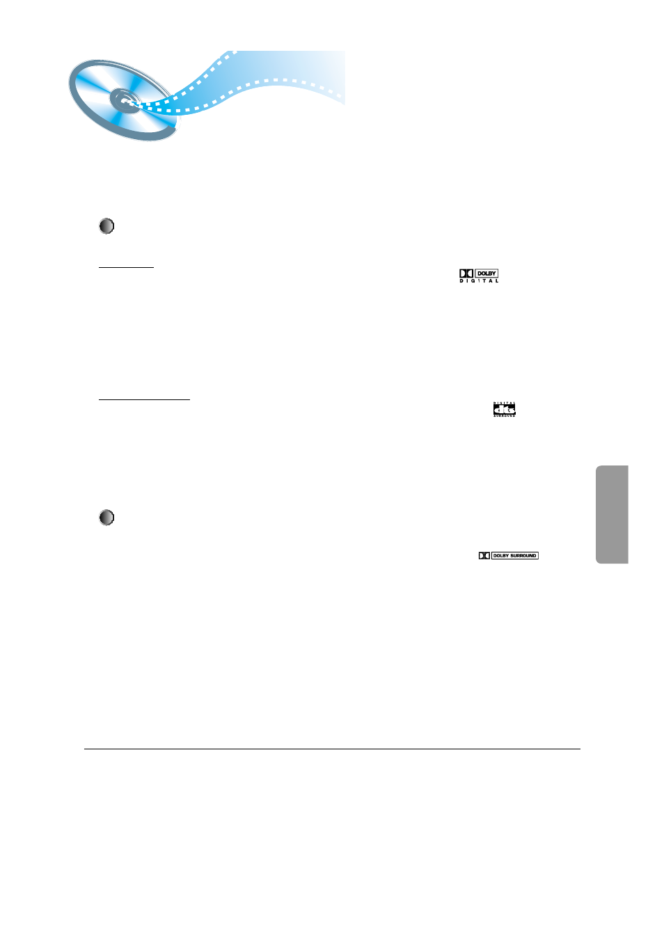 Creating realistic sound fields, Setup | Samsung HTDM550UH-XAA User Manual | Page 35 / 48