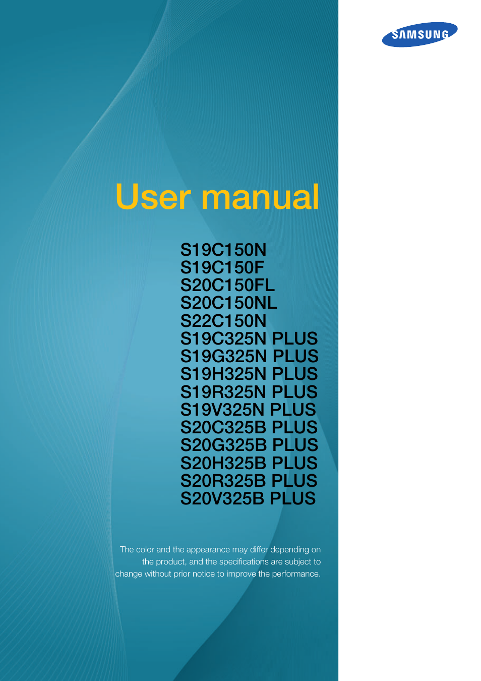 Samsung LS22B150NS-ZM User Manual | 160 pages