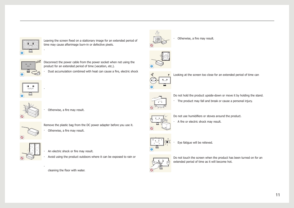 Caution | Samsung LC24B750XS-ZA User Manual | Page 11 / 89