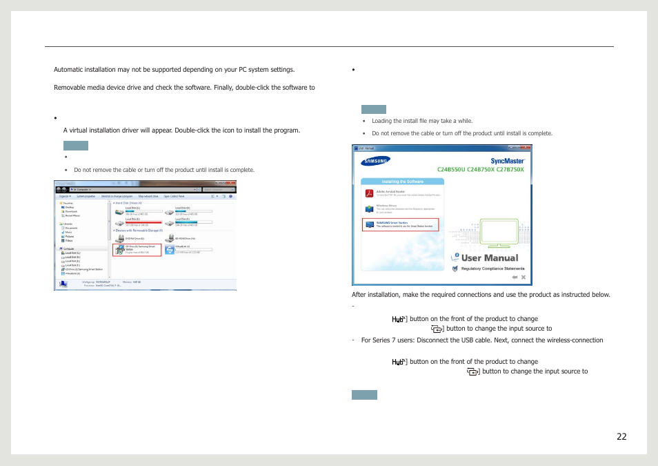 Samsung LC24B750XS-ZA User Manual | Page 22 / 89