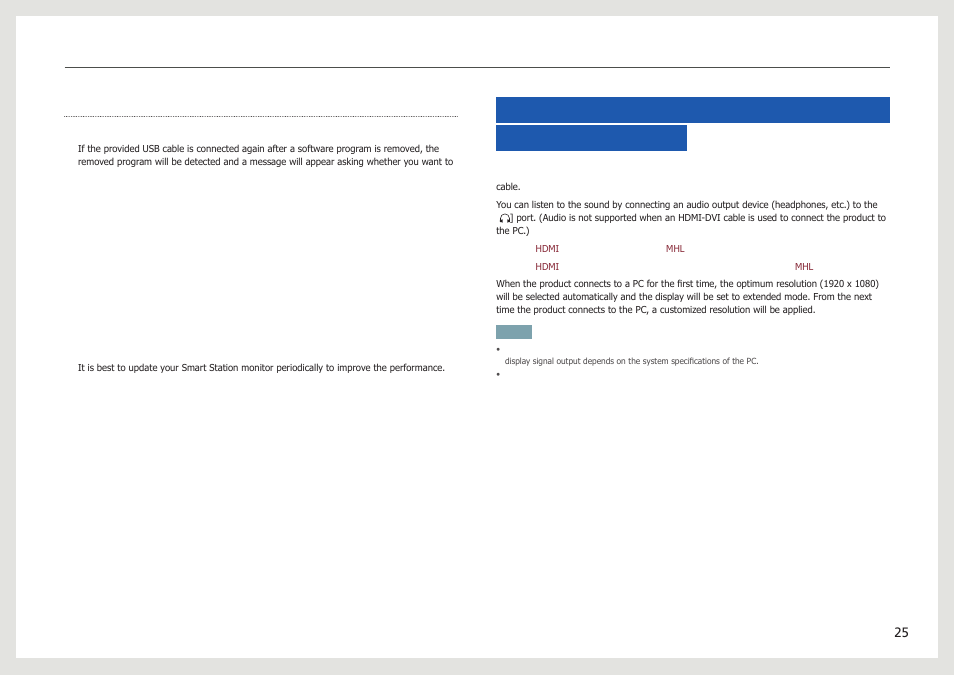 Reinstall and update | Samsung LC24B750XS-ZA User Manual | Page 25 / 89