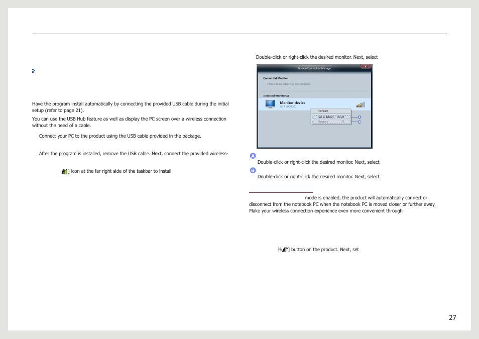 Samsung LC24B750XS-ZA User Manual | Page 27 / 89
