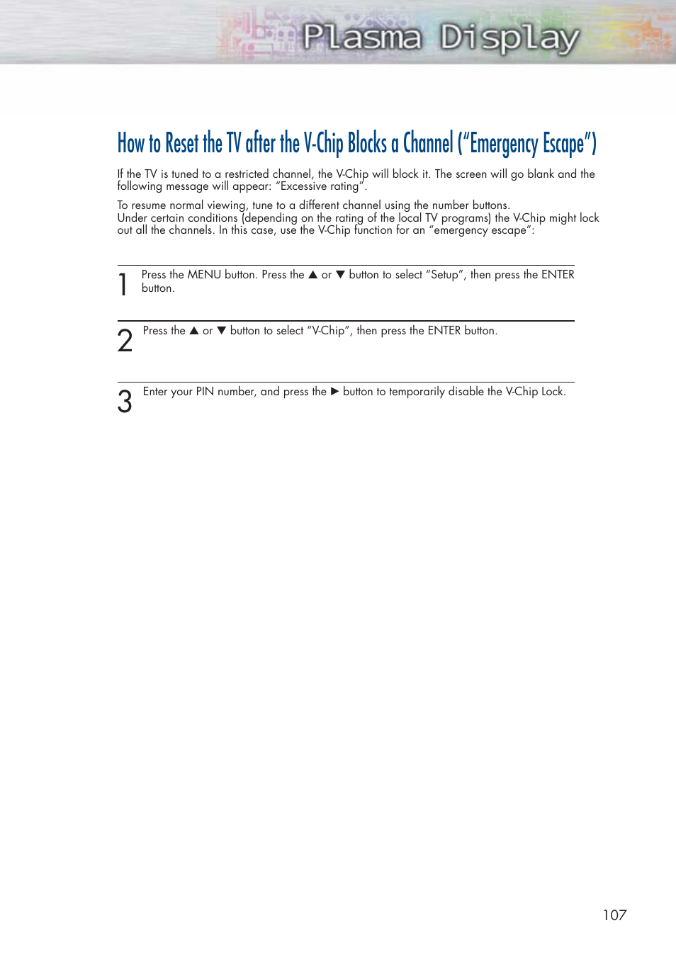 Samsung HPP5071X-XAA User Manual | Page 107 / 116