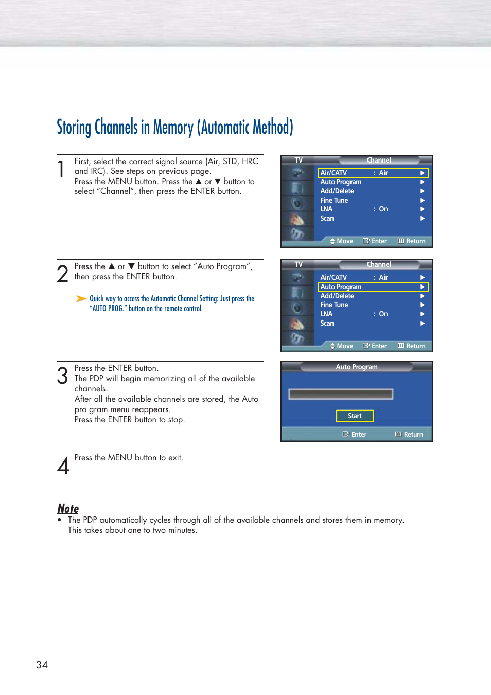 Samsung HPP5071X-XAA User Manual | Page 34 / 116