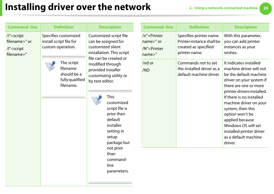 Installing driver over the network | Samsung ML-4512ND-XAA User Manual | Page 146 / 272