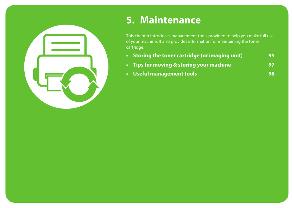 Maintenance | Samsung ML-4512ND-XAA User Manual | Page 220 / 272