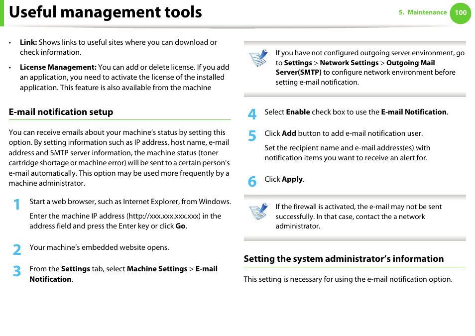 Useful management tools | Samsung ML-4512ND-XAA User Manual | Page 226 / 272