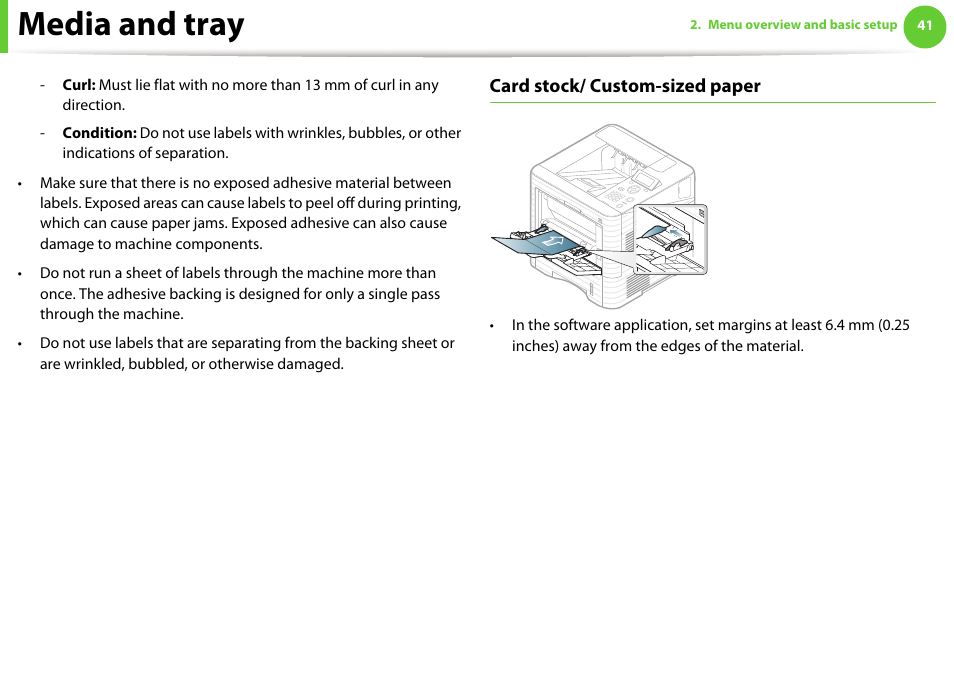 Media and tray | Samsung ML-4512ND-XAA User Manual | Page 41 / 272