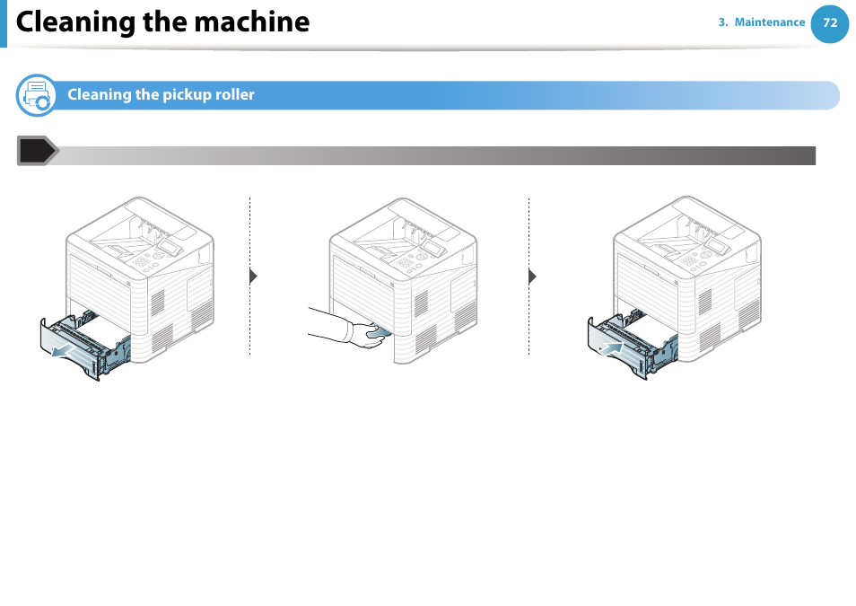 Cleaning the pickup roller, Cleaning the machine | Samsung ML-4512ND-XAA User Manual | Page 72 / 272