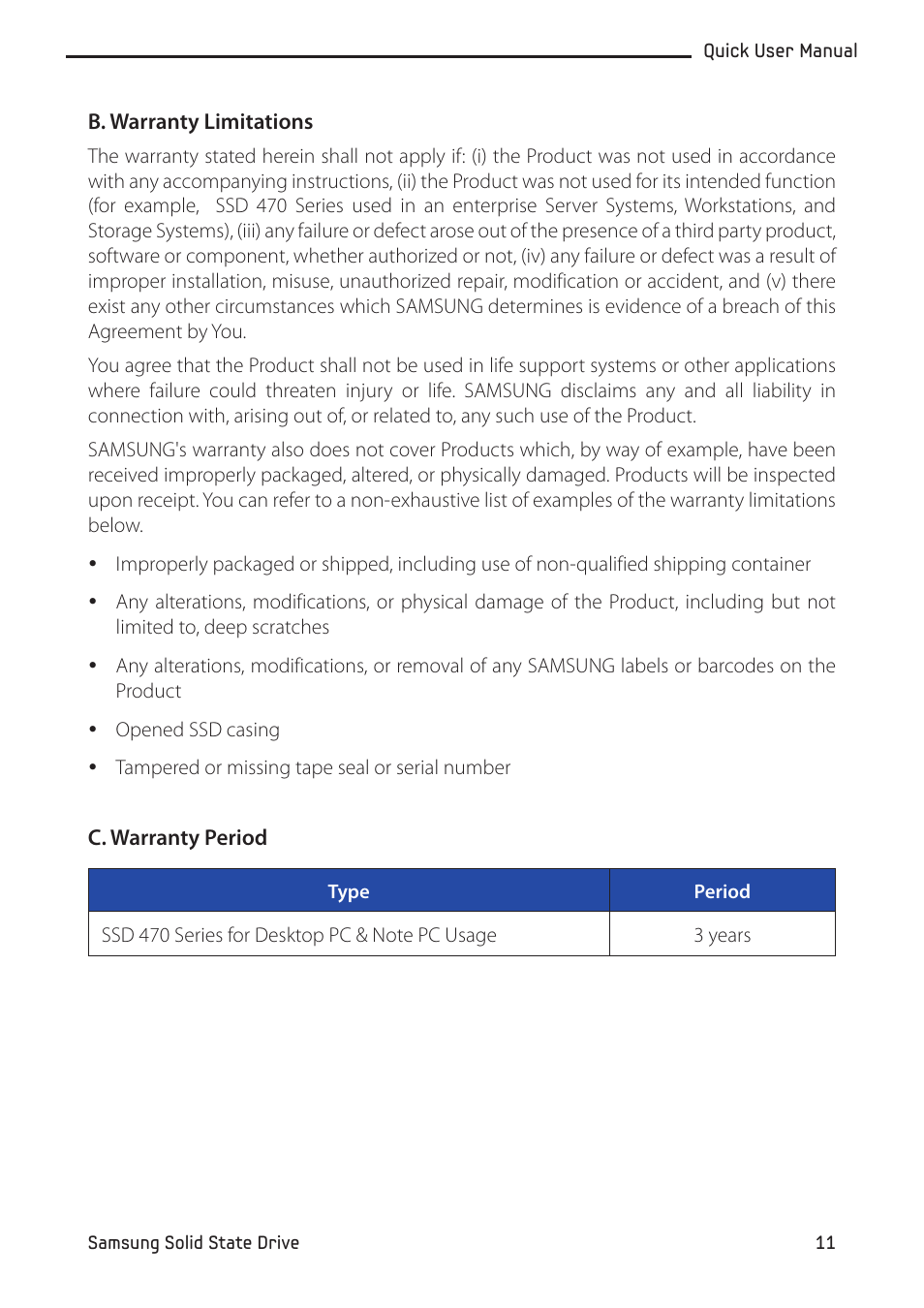 Samsung MZ-5PA064-US User Manual | Page 11 / 14