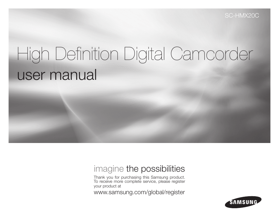 Samsung SC-HMX20C-XAA User Manual | 135 pages