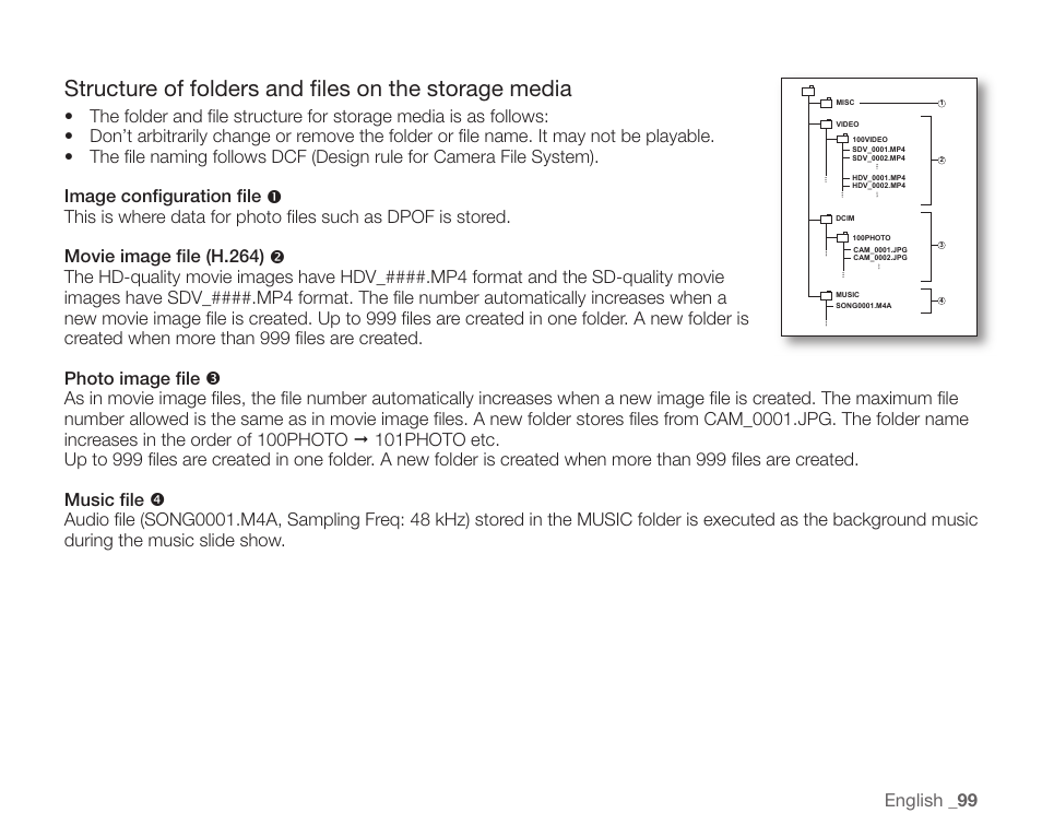 English _ 99 | Samsung SC-HMX20C-XAA User Manual | Page 111 / 135