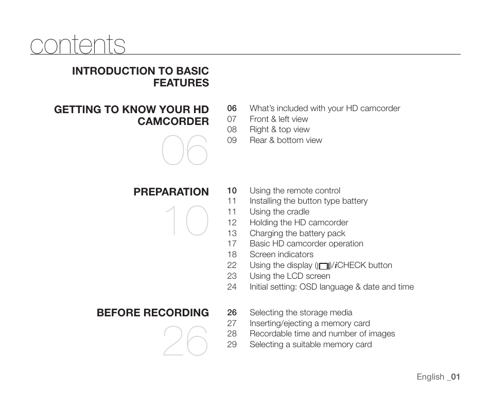 Samsung SC-HMX20C-XAA User Manual | Page 13 / 135