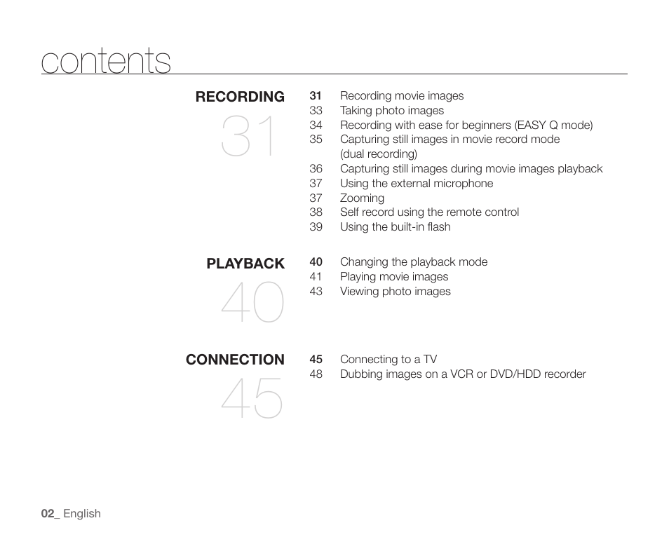 Samsung SC-HMX20C-XAA User Manual | Page 14 / 135