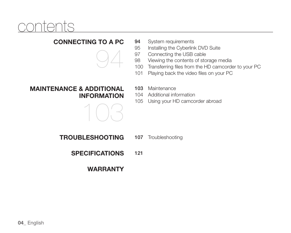 Samsung SC-HMX20C-XAA User Manual | Page 16 / 135