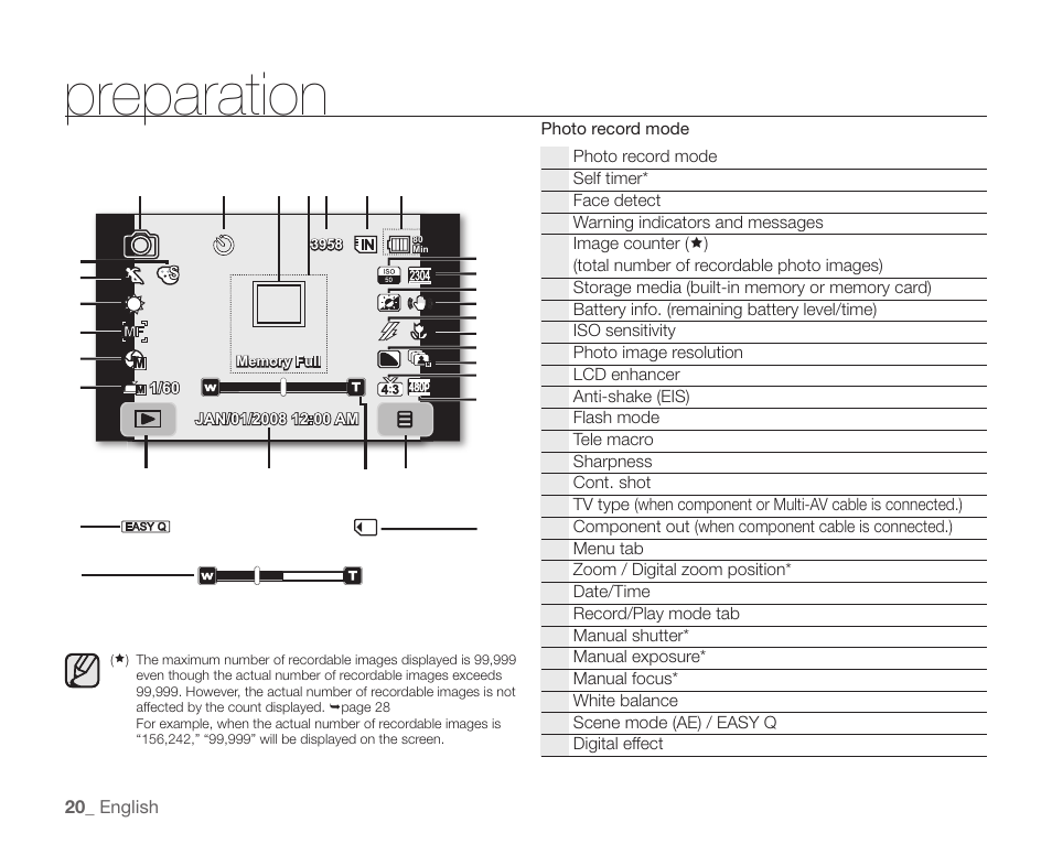 Preparation | Samsung SC-HMX20C-XAA User Manual | Page 32 / 135