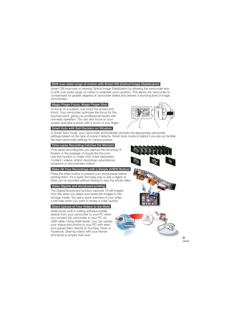 Samsung HMX-H203BN-XAA User Manual | Page 3 / 145