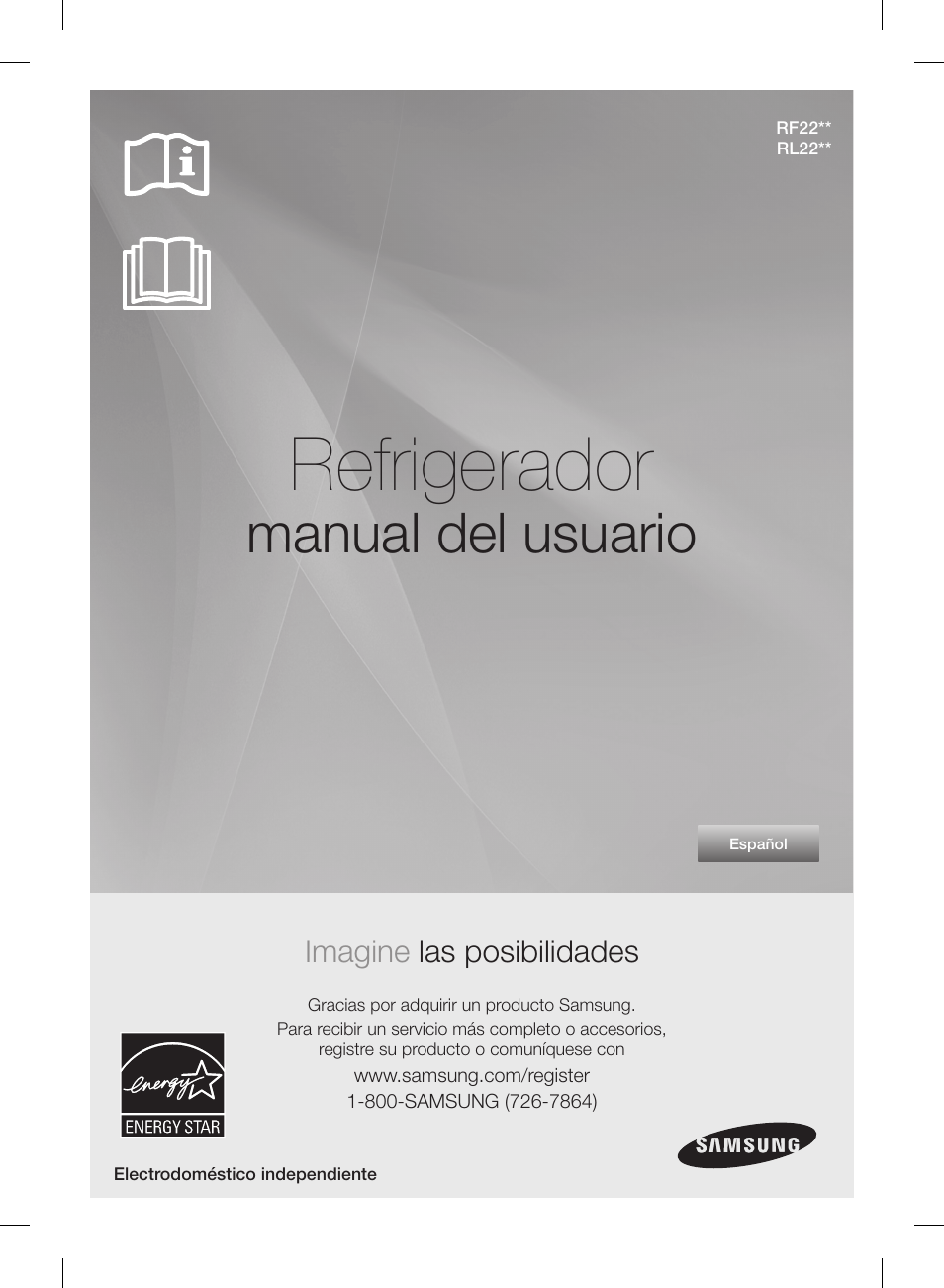 Refrigerador, Manual del usuario, Imagine las posibilidades | Samsung RF220NCTASP-AA User Manual | Page 33 / 96