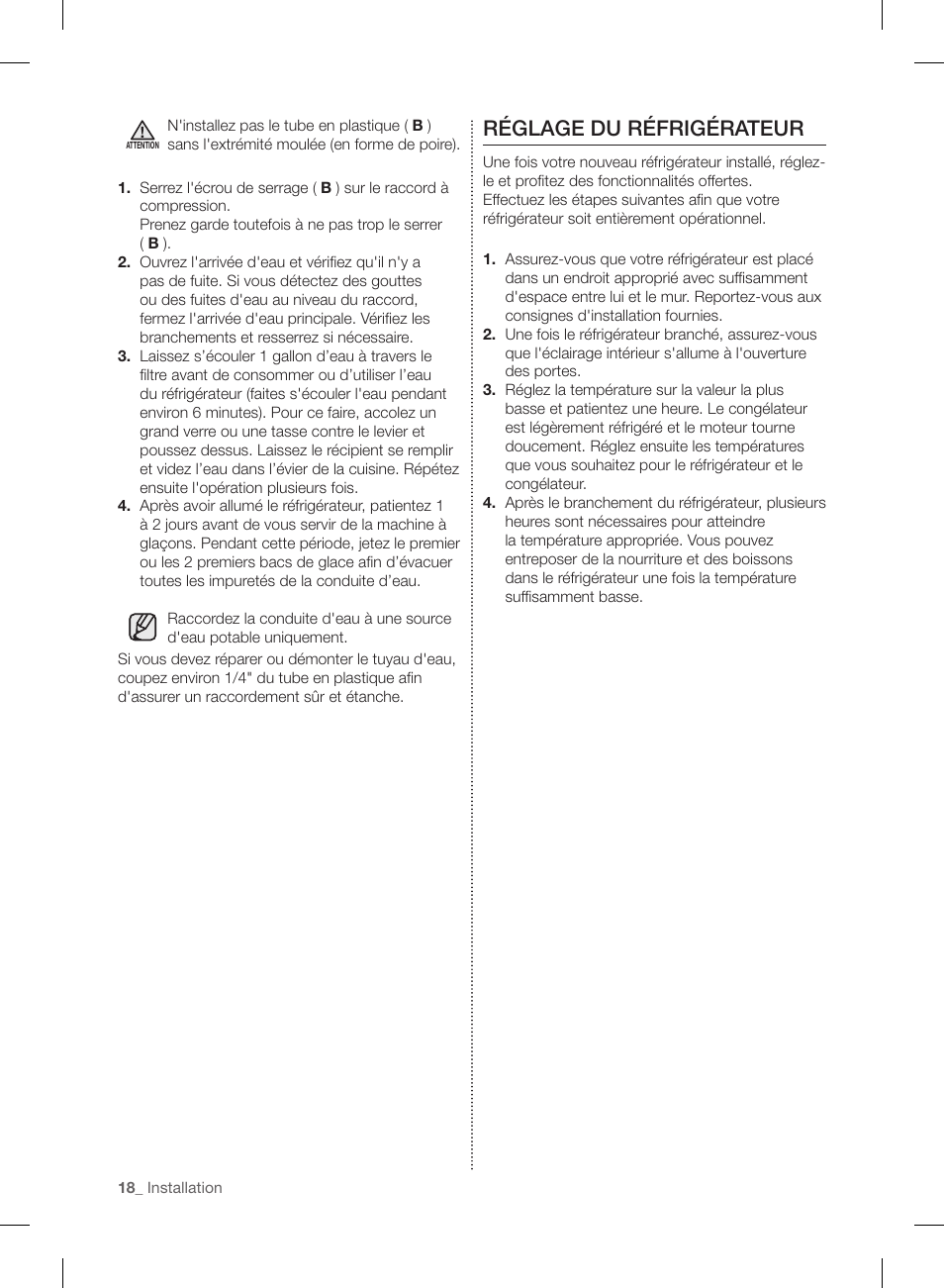 Réglage du réfrigérateur | Samsung RF220NCTASP-AA User Manual | Page 82 / 96