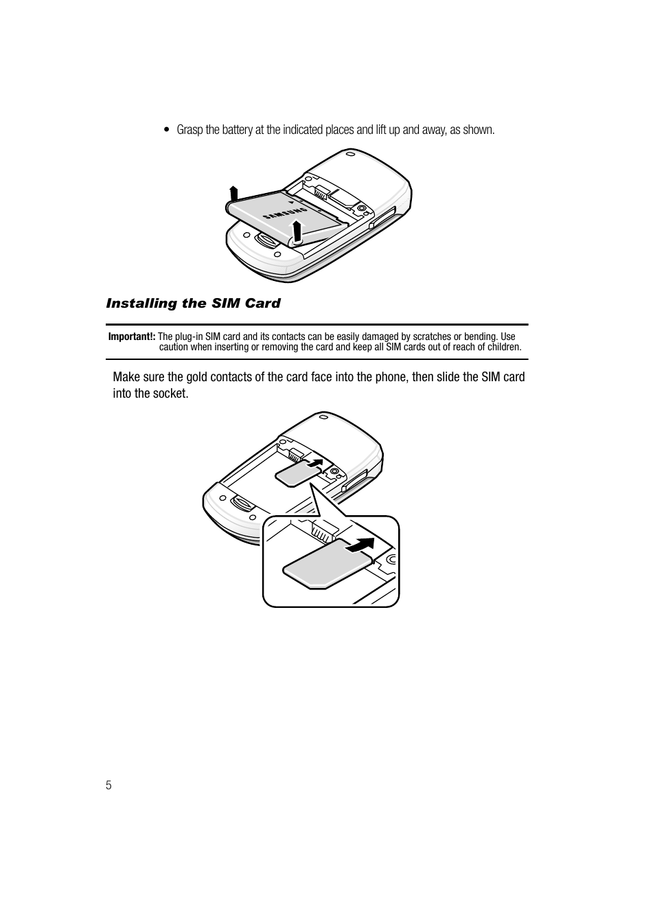 Installing the sim card | Samsung SGH-A436ZKAGEN User Manual | Page 8 / 126