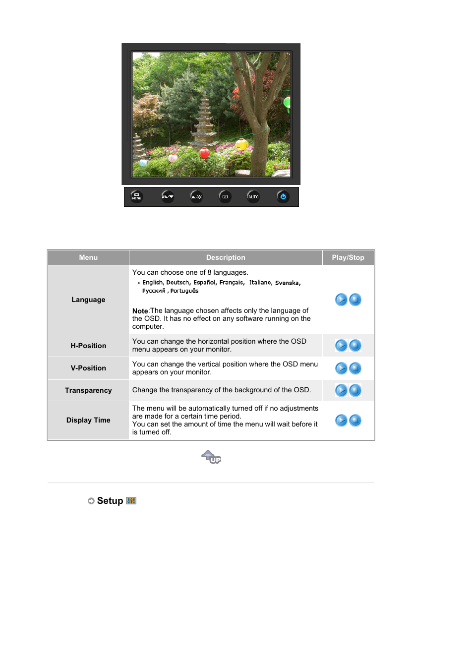 Setup | Samsung MJ19BSASQ-XBG User Manual | Page 100 / 189