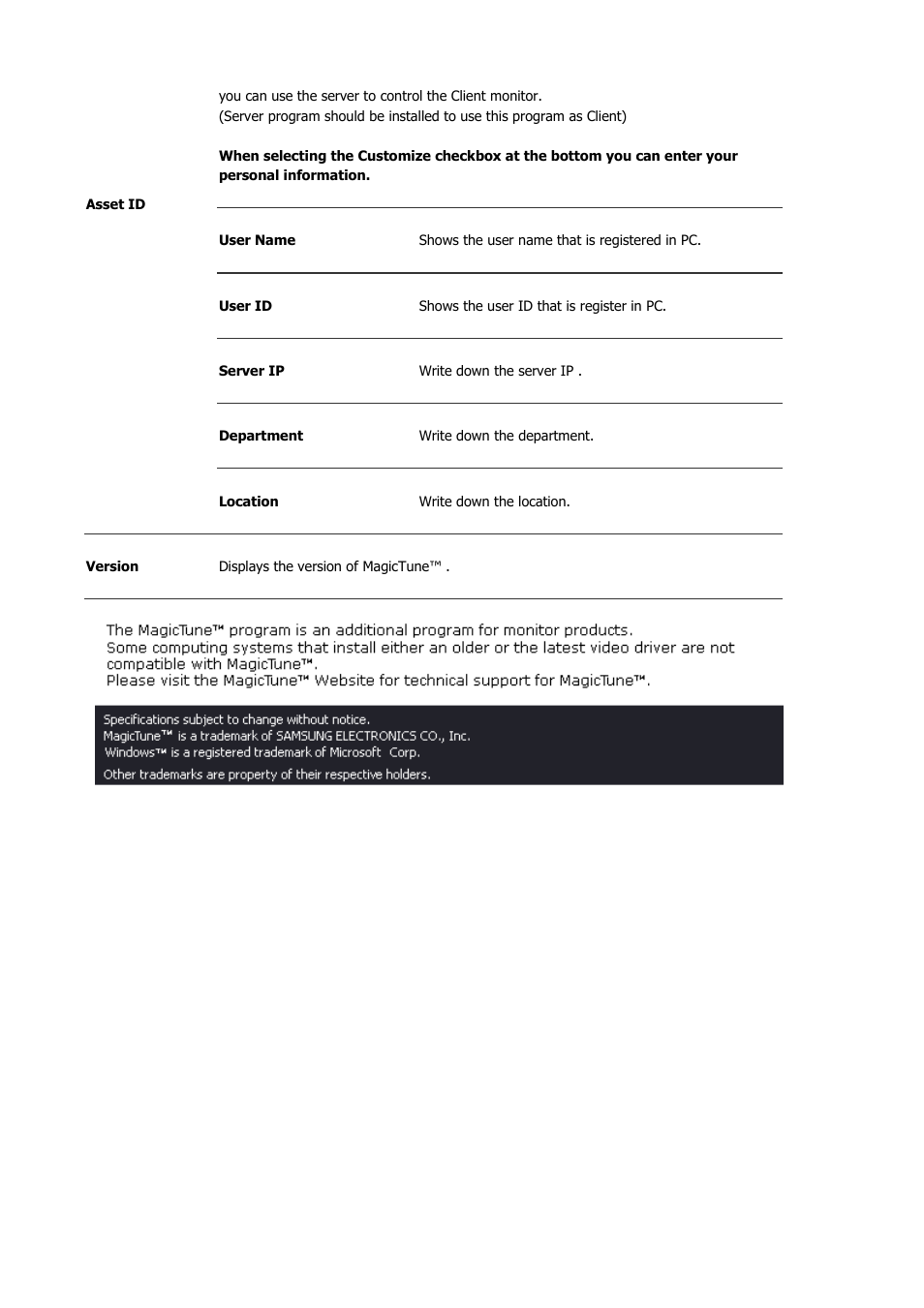 Samsung MJ19BSASQ-XBG User Manual | Page 112 / 189