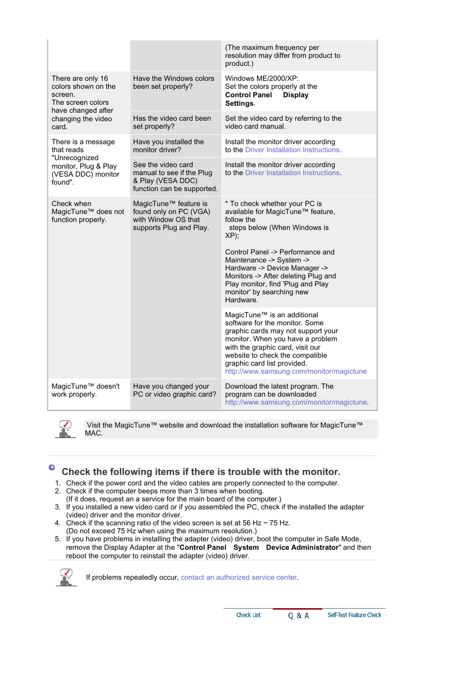 Q & a | Samsung MJ19BSASQ-XBG User Manual | Page 143 / 189