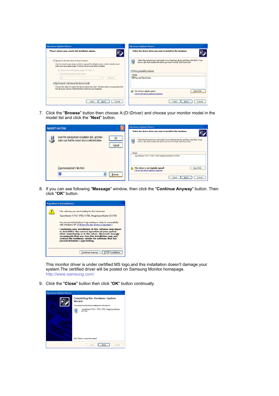 Samsung MJ19BSASQ-XBG User Manual | Page 50 / 189