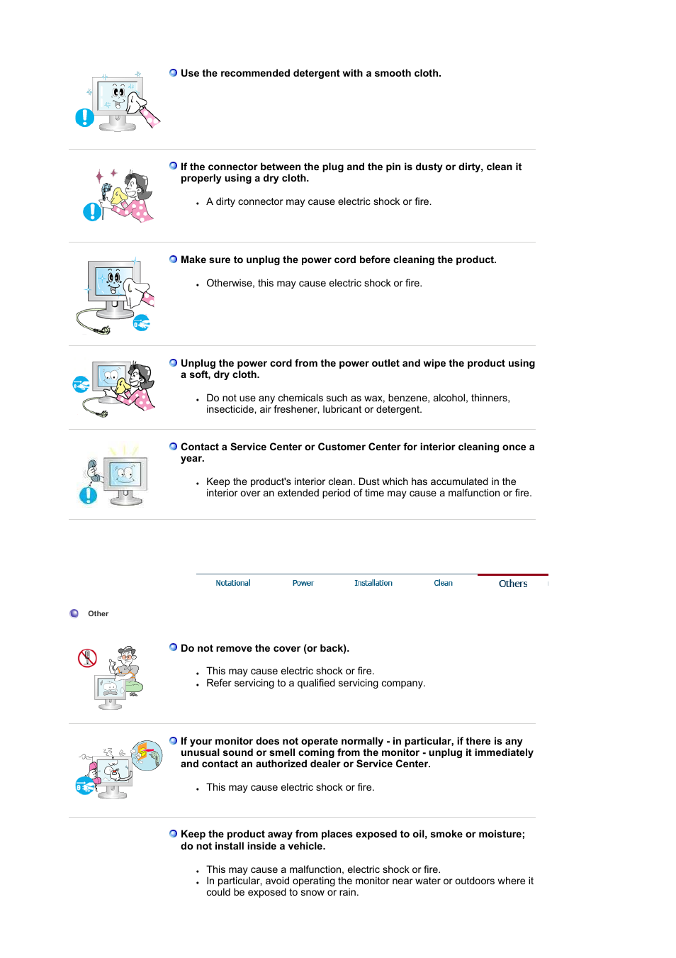 Others | Samsung MJ19BSASQ-XBG User Manual | Page 6 / 189