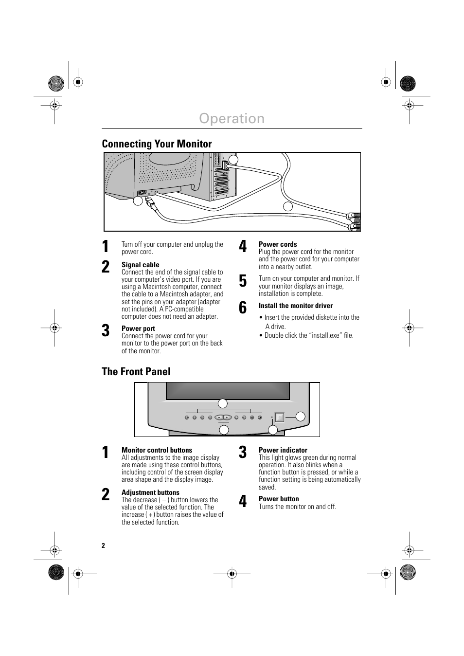 Operation | Samsung DT15VSPN-XBM User Manual | Page 4 / 11
