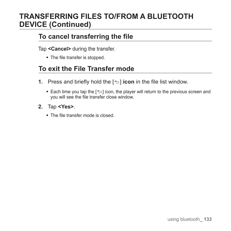 Samsung YP-P2JABY-XAA User Manual | Page 133 / 152