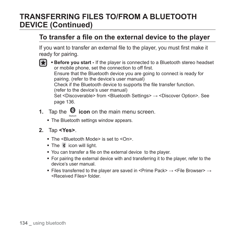 Samsung YP-P2JABY-XAA User Manual | Page 134 / 152
