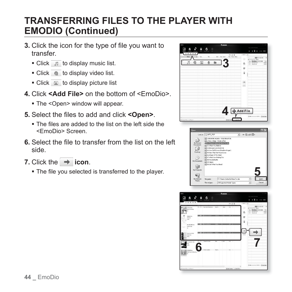 Samsung YP-P2JABY-XAA User Manual | Page 44 / 152