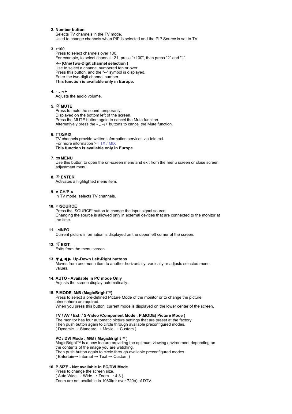 Samsung LS19DOWSS-XAA User Manual | Page 16 / 54