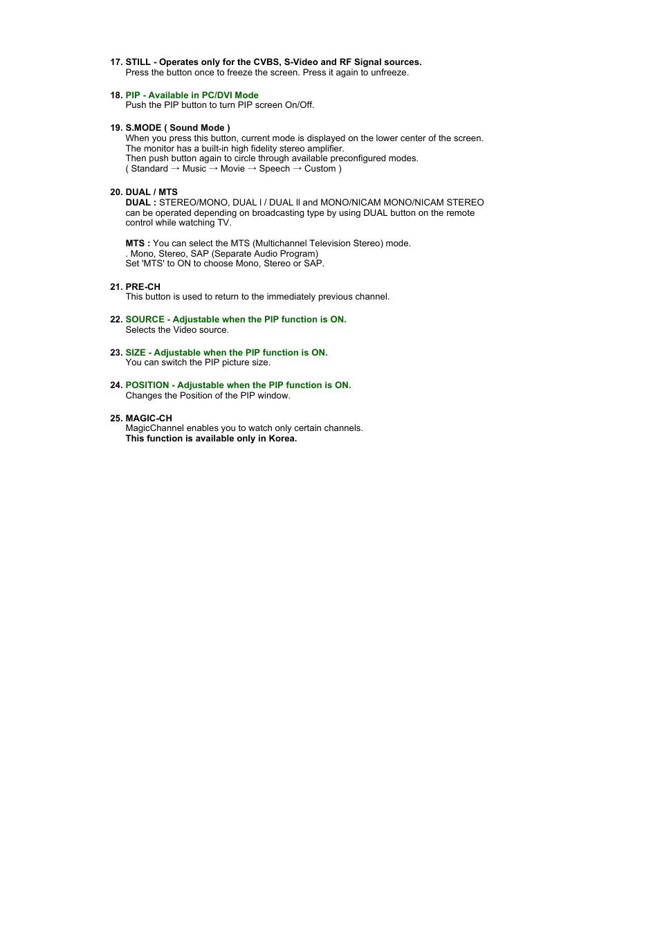 Samsung LS19DOWSS-XAA User Manual | Page 17 / 54