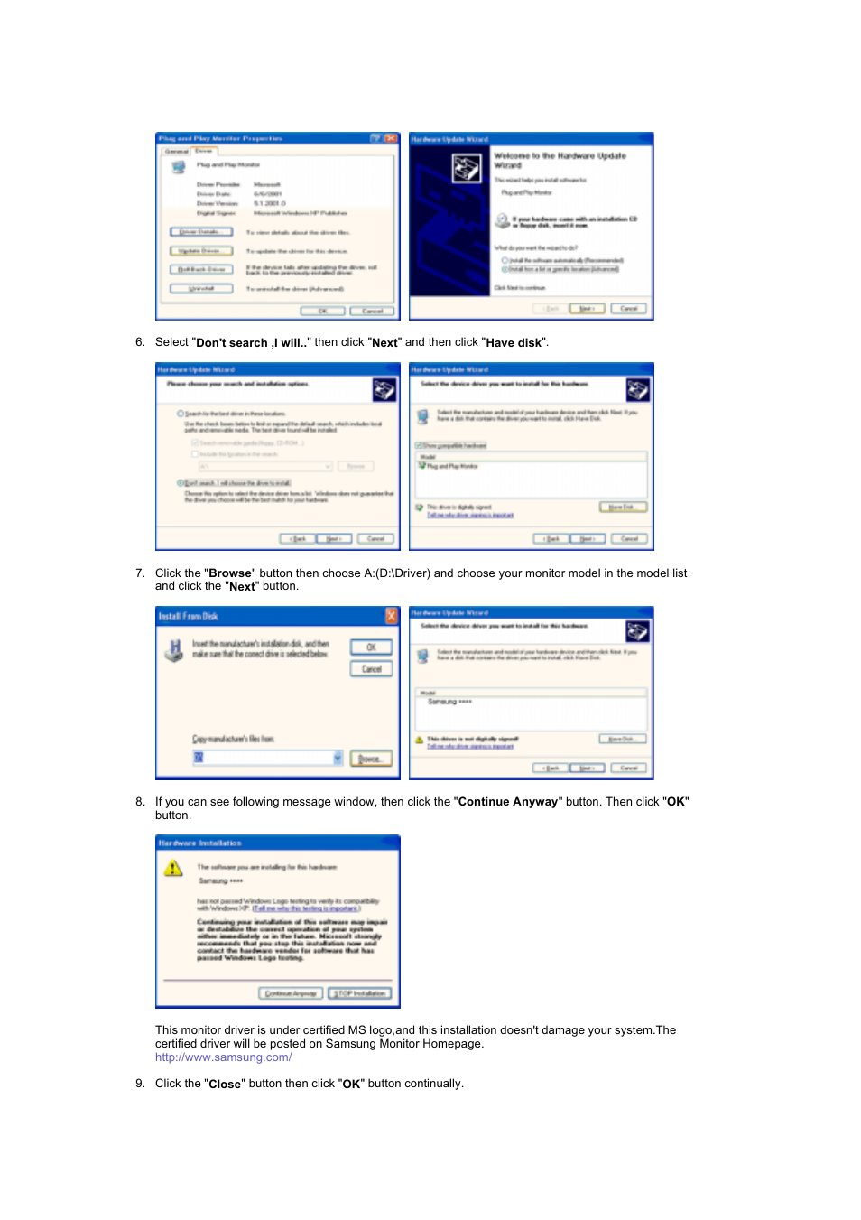 Samsung LS19DOWSS-XAA User Manual | Page 25 / 54