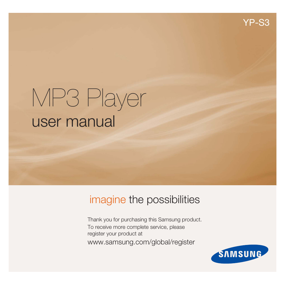 Samsung YP-S3JAB-XAA User Manual | 101 pages