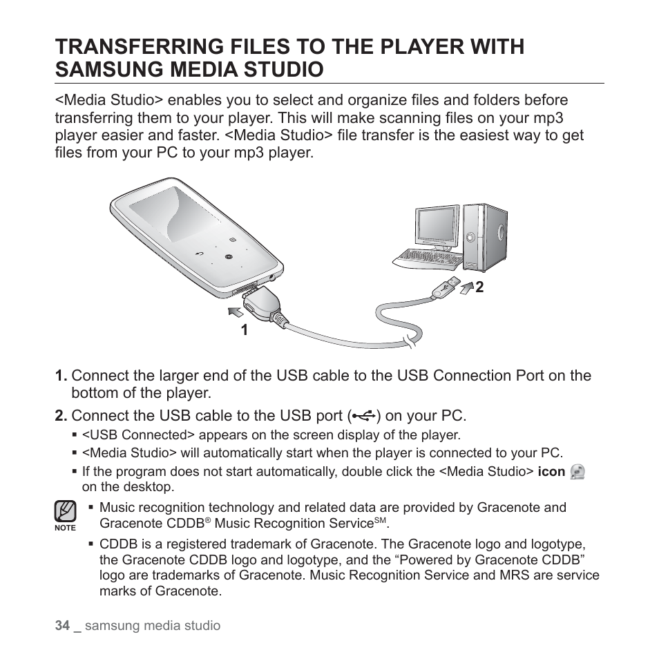 Samsung YP-S3JAB-XAA User Manual | Page 34 / 101