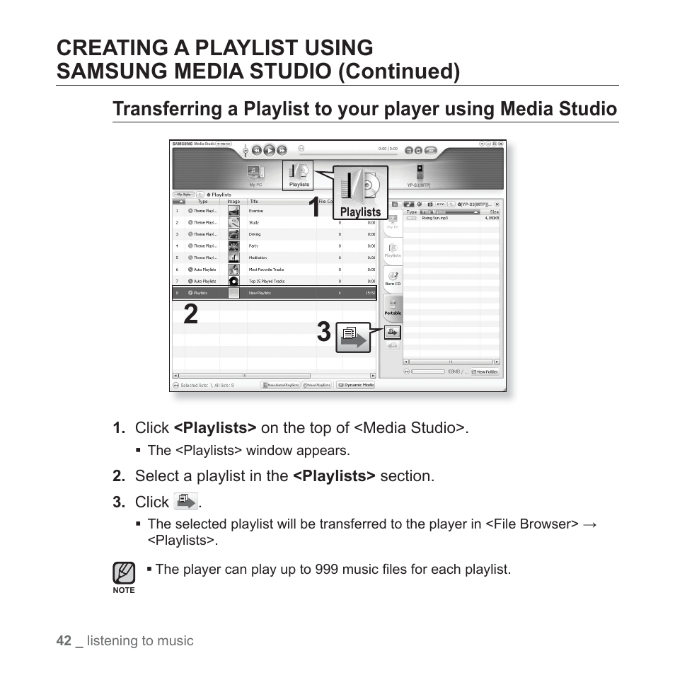 Samsung YP-S3JAB-XAA User Manual | Page 42 / 101